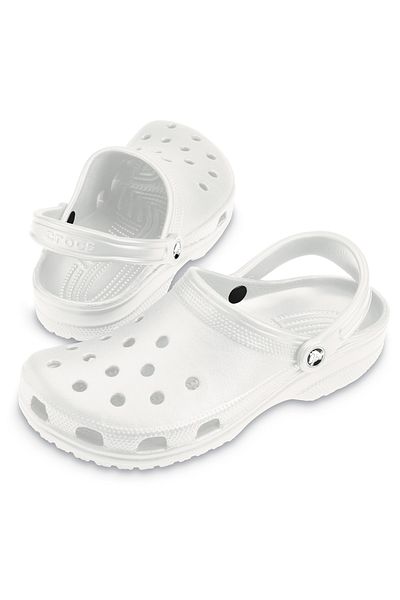 Crocs شبشب رجالي أبيض كلاسيكي 10001-100