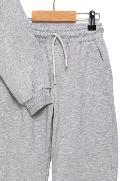 Divonette Set de trening gri pentru băiat cu picioare elastice și decolteu - Îmbrăcăminte sport pentru copii