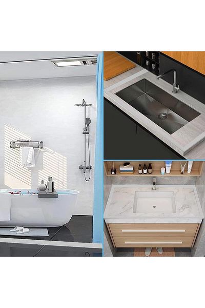 COOYA 2M Self Adhesive Shower Threshold Water Barrier with Acrylic Wet and Dry Separation