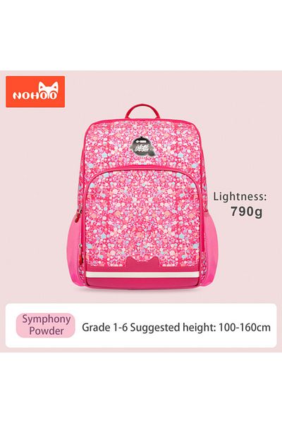 Nohoo School Bag - Retro Pink