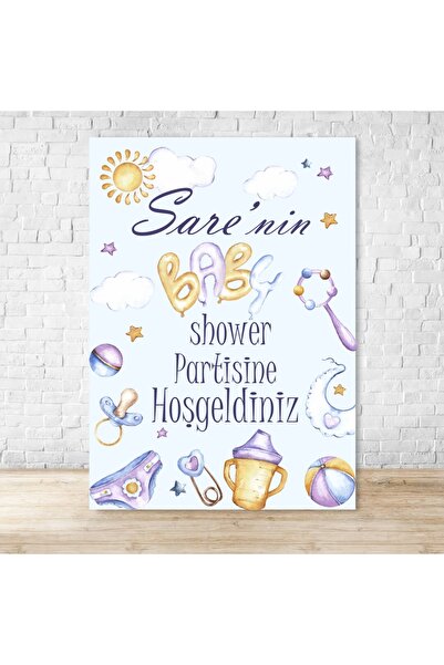 Doğum Günü, Hoşgeldin, Baby Shower Karşılama Panosu