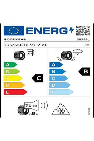 Goodyear 195/55 R16 91V Xl Eagle Sport 4seasons Oto 4 Mevsim Lastiği (Üretim Tarihi: 2025)