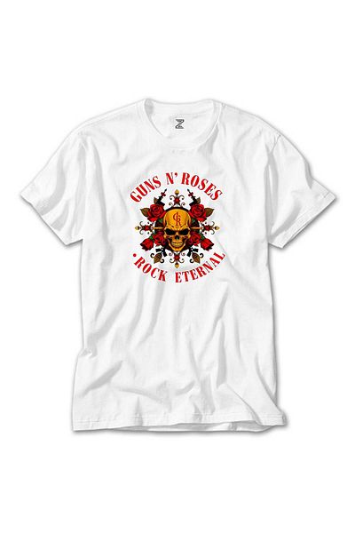 Z zepplin Tricou alb Guns N Roses Rock Eternal
