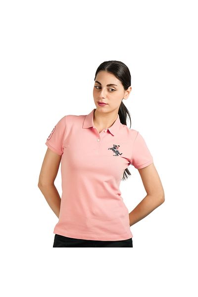 Giordano Women's Slim Fit Napoleon Embroidery Polo