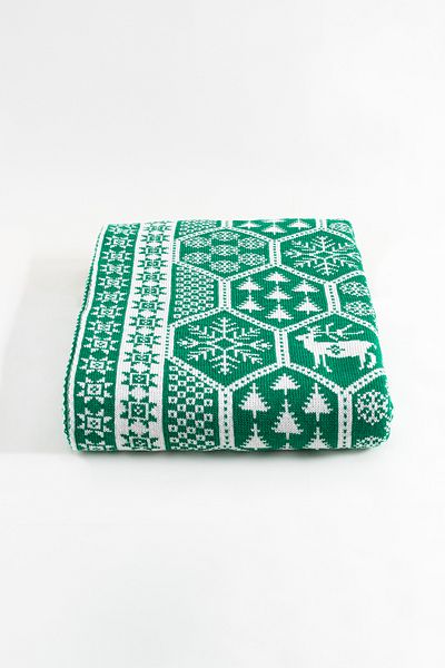 Koza Home Destino Green New Year Christmas Patterned TV Blanket 130x170 2026