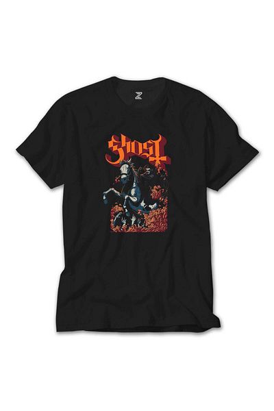 Z zepplin Μαύρο T-Shirt Ghost Horse