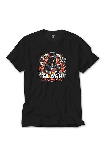 Z zepplin Μαύρο μπλουζάκι Slash Gibson