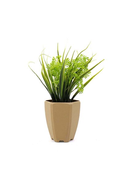 Ella Home Italia Artificial Flower Arrangement, Bubbles, Green, 28cm - Green, Plastic, 28cm