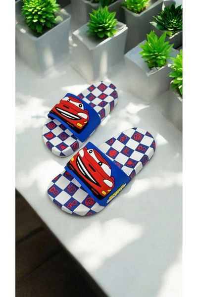 gigigiyim Papuci pentru băieți cu model Lightning Mcqueen