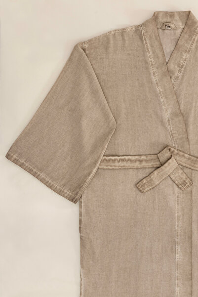 Koza Home S-M 1518A Κιμονό ρόμπα από ακατέργαστο βαμβάκι