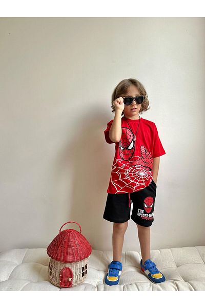 patriko tekstil Boy's Popular Character Shorts Tshirt Bottom Top Set