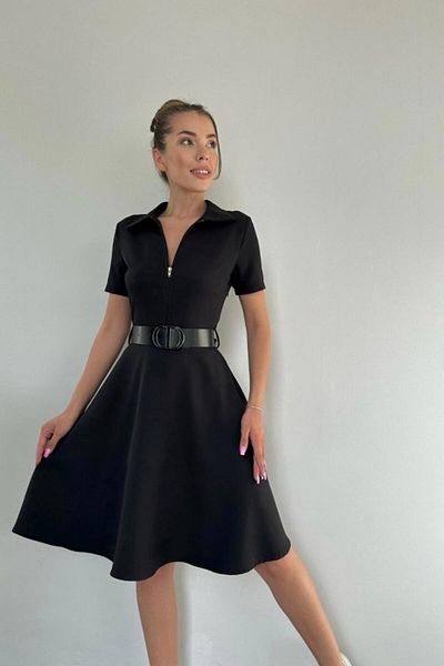 Kokosh moda Μαύρο αθλητικό φόρεμα με ζώνη