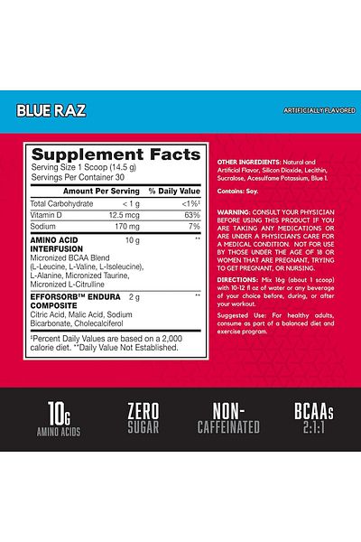 BSN Amino X - 30 Servings (Blue Raz)