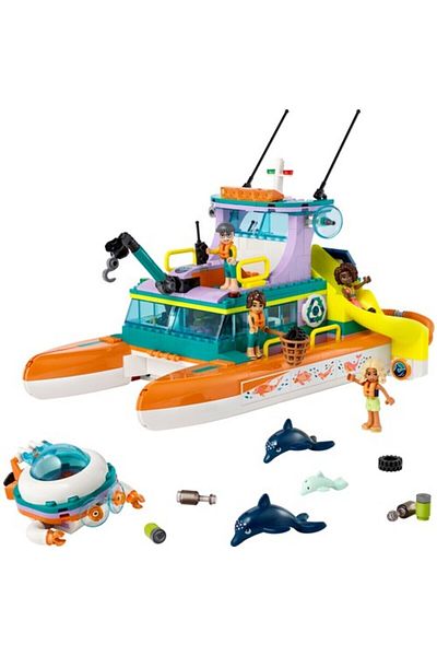 LEGO Friends Sea Rescue Boat 41734 Toy Construction Set (717 PIECES)