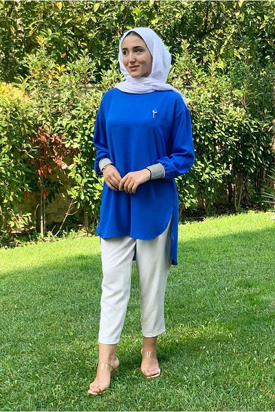 Moda Rosa 25Y4153 - Saks - Broched Aerobin Tunic