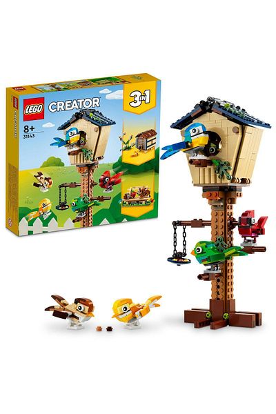 LEGO Creator 3-in-1 Birdhouse Toy Construction Set - 31143 (476 Pieces)