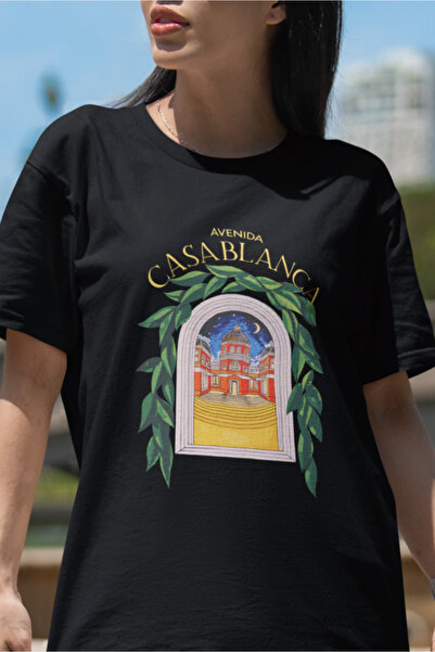 SUNFREE POPULARNI TREND CASABLANCA ŽENSKA MAJICA SA PRINTOM Oversize kroj