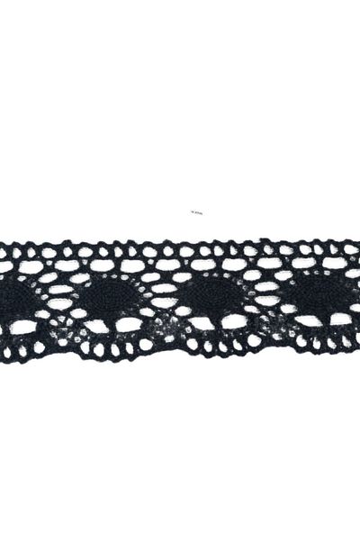 delta online Kopanaki Lace Width 5 cm Almond Model Black 5 Meters