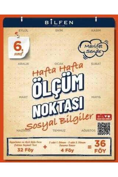 Bilfen Yayıncılık 6. Sınıf Sosyal Bilgiler Hafta Hafta Ölçüm Noktası