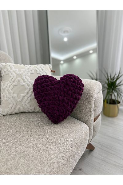 Home Heart Decorative Pillow - Heart Shaped Special Pillow / the Most Beautiful Heart Pillow of Gift Options