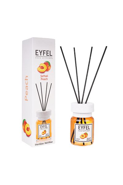 Eyfel Peach room air freshener with sticks, 120ml