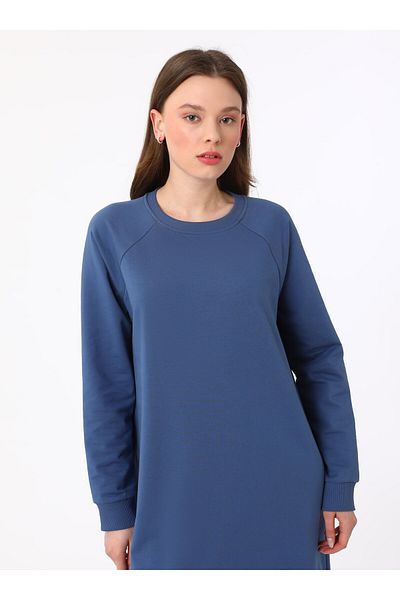 Benin Rochie Modest Fashion - Albastru - Maxi