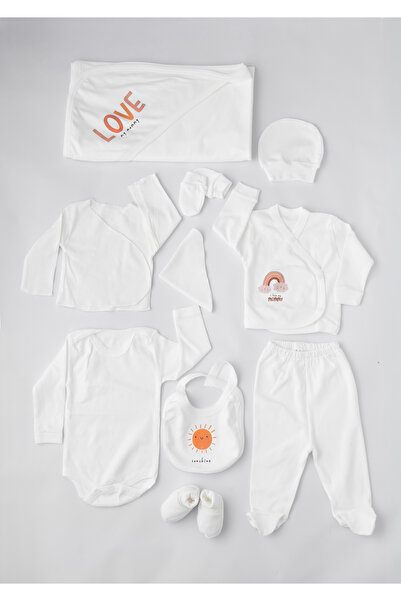 Minor Angelo %100 Organik Pamuk 10'lu Yenidoğan Bebek Hastane Çıkış Seti