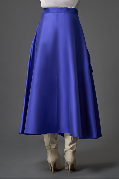 Mizalle Fırfır Garnili Saks Etek