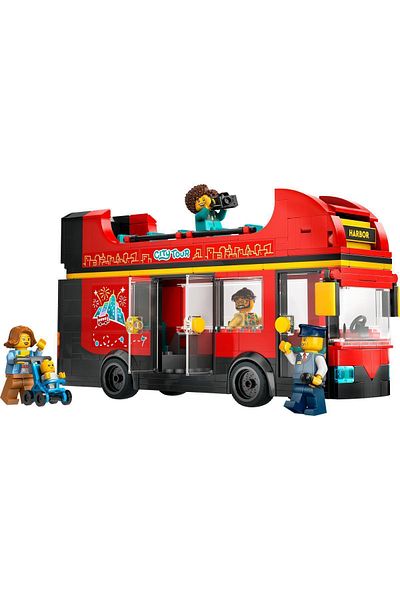 LEGO ® City Red Double-Decker Sightseeing Bus Toy 60407