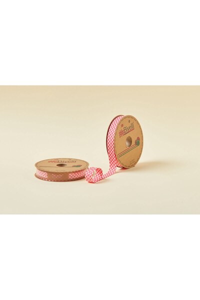 Marsilyan أنابيب منقوشة طبقات E03 أحمر 2 سم 25 متر 65% قطن 35% بوليستر