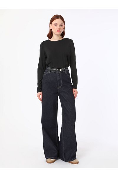 Benin Tricou de bază Viscous Blended - Negru