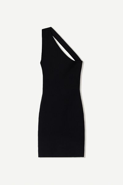 Bershka Asymmetric mini dress with back strap