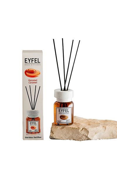 Eyfel Caramel aroma room air freshener with sticks, 120ml