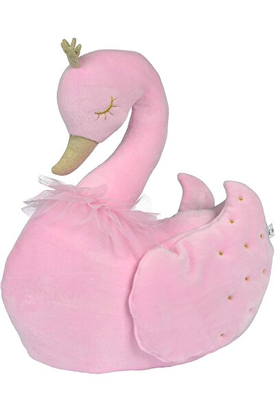 Simba Toys وسادة نيكوتوي القطيفة على شكل بجعة وردية 6305792495