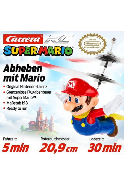 Carrera RC Super Mario™ Flying Cape Mario Helicopter: 10.4 cm, Age 8+