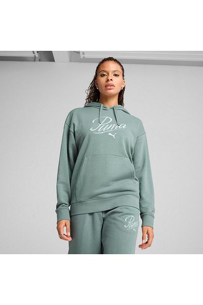 Puma Hanorac verde Ess Script Femei 68498330