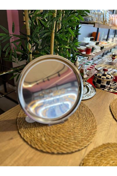 PONCİKPAZAR 6 Steel Serving Plates
