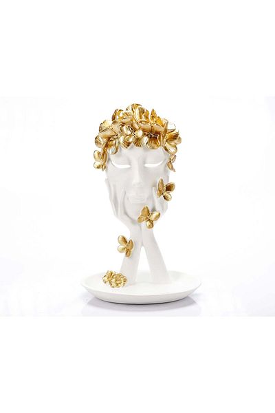 Ella Home Italia "Crown White" resin statuette