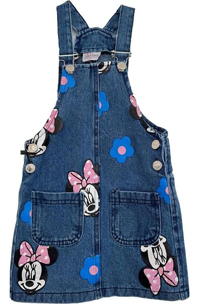 BIDI BIDI pentru 2/9 ani Rochie din denim cu buzunar dublu Gilet imprimat