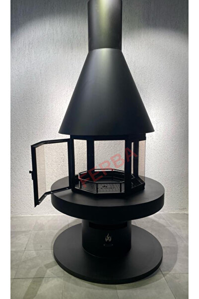 FERBA Prizmatik Yuvarlak Orta Şömine