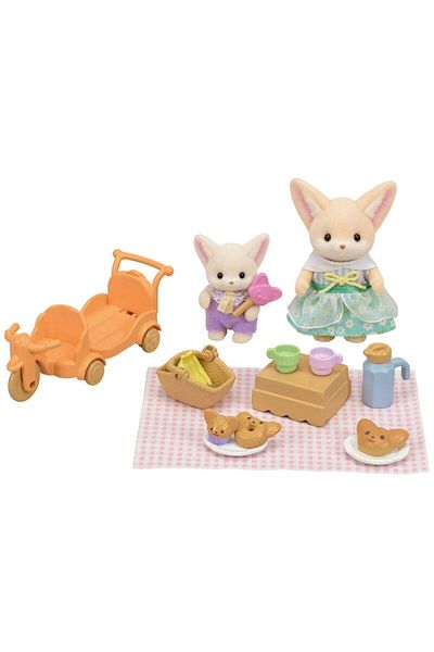 SYLVANIAN FAMILIES Sylvanian Families Sunny Picnic Set - Fennec Fox Sister And Baby 5698