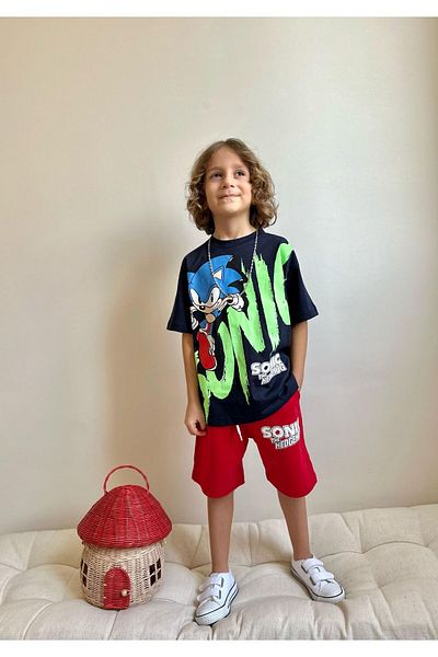 patriko tekstil مجموعة شورتات مطبوعة بشخصيات شعبية للأولاد Iri̇ Yazi Ti̇shirt Alt Top