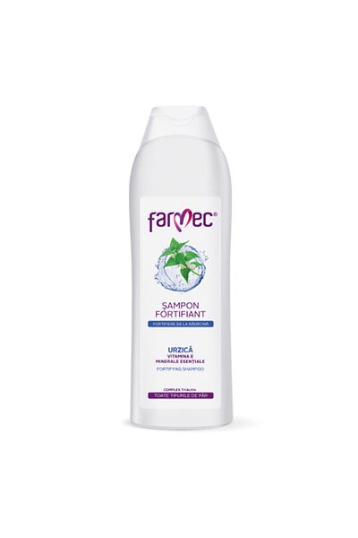 Farmec Șampon fortifiant cu urzică și vitamina E 400 ml