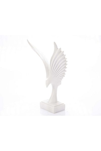 Ella Home Italia White Resin "bird" Statuette
