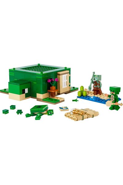 LEGO ® Minecraft® Turtle Beach House 21254 - Construction Set for Ages 8 and Up (234 Pieces)