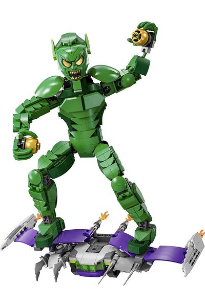 LEGO Marvel Green Goblin Making Figure 76284 - Glider and Pumpkin with Bomb for Kids