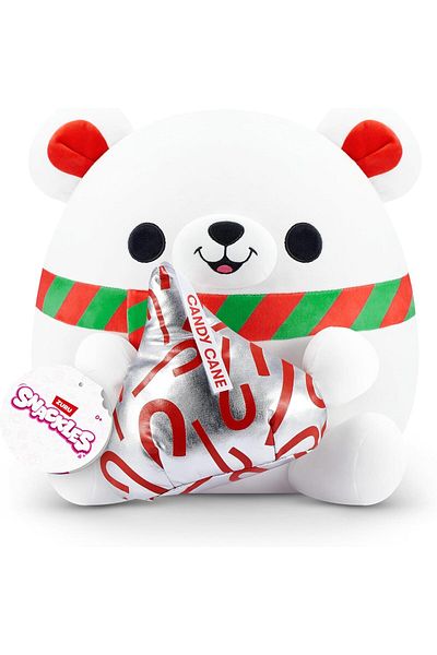 Zuru Snackles Christmas Bear And Hershey Kiss Plush 14 Inches