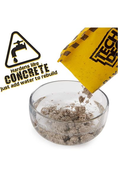 Tech Deck DIY Concrete Reusable Modeling Playset with Exclusive Enjoi Fingerboard, Rail, Molds, Skat