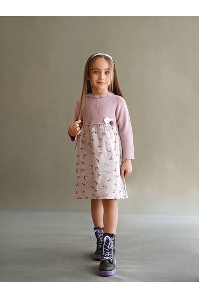 İNDİGO ROCHIE BANDANA CU IMprimare FLORI LILA FATA