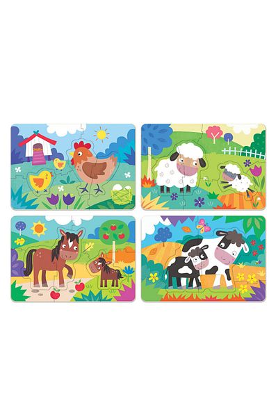 EDUCA Educa My Farm Mothers & Babies 4 Puzzles 18899